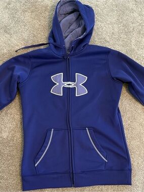 Under Armour Royal Blue Full-Zip Women’s Hoodie with Logo